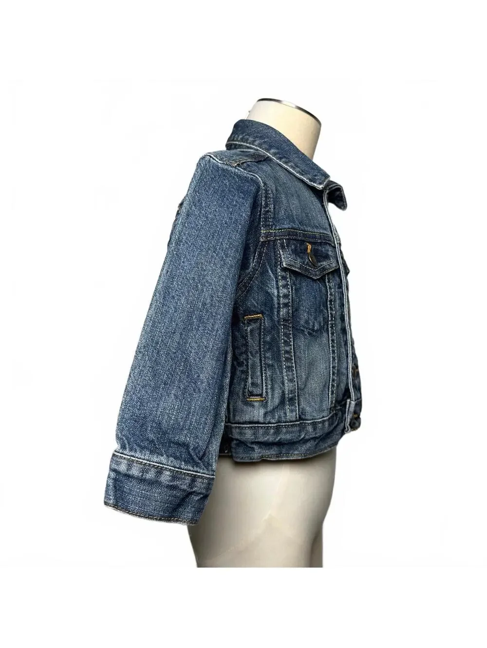 Vintage OshKosh B’gosh 2T Denim Trucker Jacket Classic Blue Jean Toddler